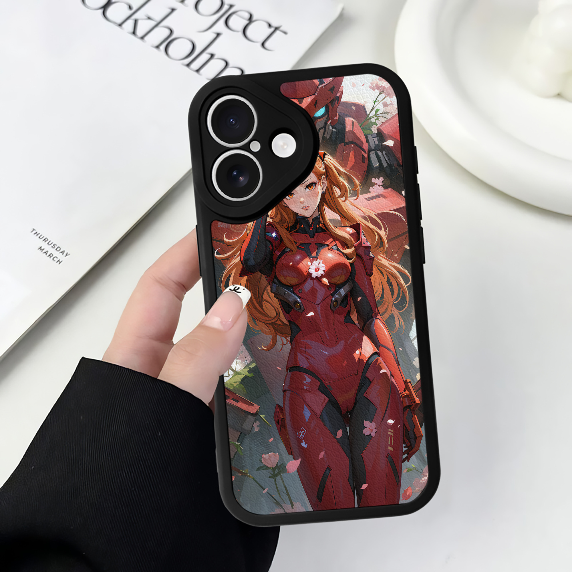 （画像用） EVA 新世紀エヴァンゲリオン 【iPhone 16シリーズ対応】シリコンスマホケース（レザー調） 材質：シリコン